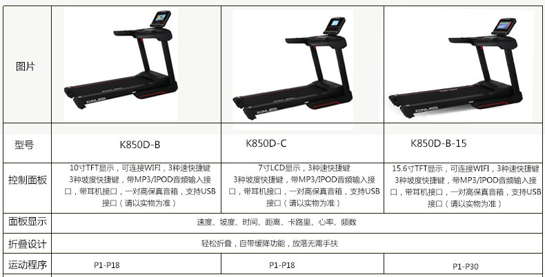 K850D-B康乐佳商用跑步机